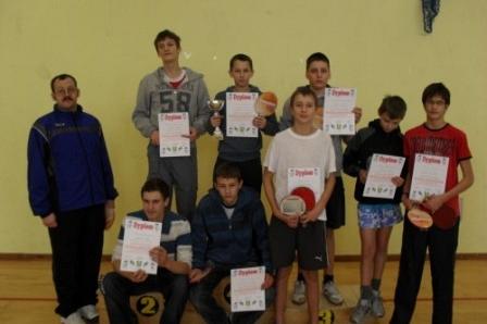Feryjny Turniej w Tenisie Stołowym - Strzepcz 19.01.2011r.