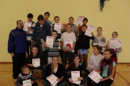Feryjny Turniej w Tenisie Stołowym - Strzepcz 19.01.2011r.