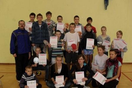 Feryjny Turniej w Tenisie Stołowym - Strzepcz 19.01.2011r.