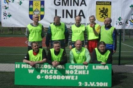 II Mistrzostwa Gminy Linia w Piłce Nożnej 6-osobowej, rocznik 1996 i starsi 02-03.05.2011r.