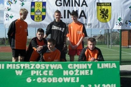 II Mistrzostwa Gminy Linia w Piłce Nożnej 6-osobowej, rocznik 1996 i starsi 02-03.05.2011r.