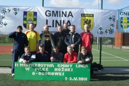 II Mistrzostwa Gminy Linia w Piłce Nożnej 6-osobowej, rocznik 1996 i starsi 02-03.05.2011r.
