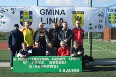 II Mistrzostwa Gminy Linia w Piłce Nożnej 6-osobowej, rocznik 1996 i starsi 02-03.05.2011r.