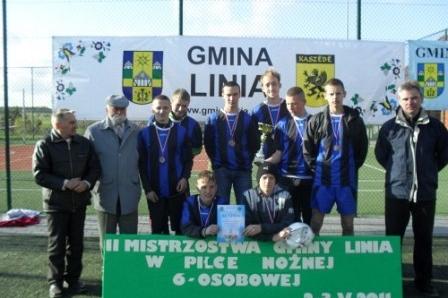 II Mistrzostwa Gminy Linia w Piłce Nożnej 6-osobowej, rocznik 1996 i starsi 02-03.05.2011r.