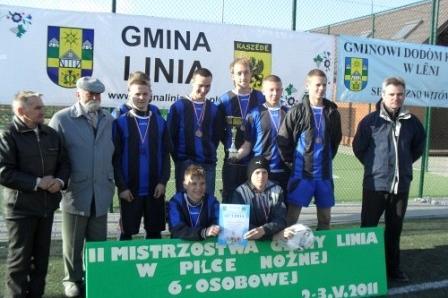 II Mistrzostwa Gminy Linia w Piłce Nożnej 6-osobowej, rocznik 1996 i starsi 02-03.05.2011r.