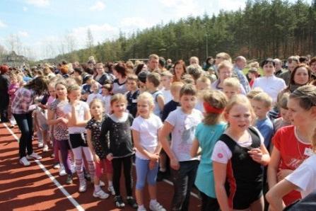 VII Wojewódzki Kaszubski Bieg Przełajowy Terenami Kaszubskiego Parku Krajobrazowego w Lini 22.04.2012r.