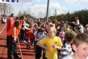 VII Wojewódzki Kaszubski Bieg Przełajowy Terenami Kaszubskiego Parku Krajobrazowego w Lini 22.04.2012r.