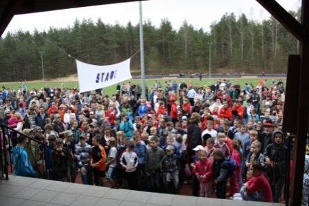 VII Wojewódzki Kaszubski Bieg Przełajowy Terenami Kaszubskiego Parku Krajobrazowego w Lini 22.04.2012r.