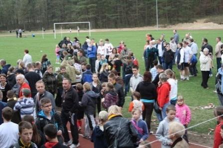 VII Wojewódzki Kaszubski Bieg Przełajowy Terenami Kaszubskiego Parku Krajobrazowego w Lini 22.04.2012r.