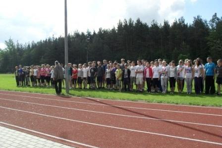 Mistrzostwa Gminy Linia w czwórboju lekkoatletycznym szkół podstawowych i gimnazjalnych 14-15.06.2012r.