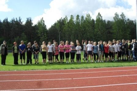 Mistrzostwa Gminy Linia w czwórboju lekkoatletycznym szkół podstawowych i gimnazjalnych 14-15.06.2012r.