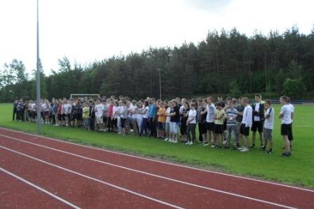 Mistrzostwa Gminy Linia w czwórboju lekkoatletycznym szkół podstawowych i gimnazjalnych 14-15.06.2012r.