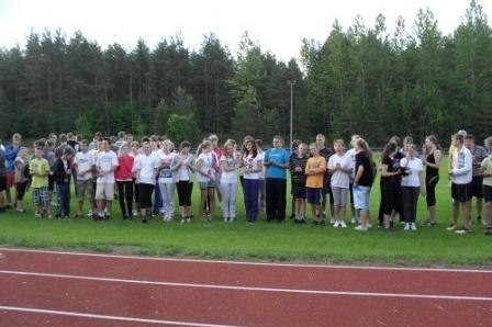 Mistrzostwa Gminy Linia w czwórboju lekkoatletycznym szkół podstawowych i gimnazjalnych 14-15.06.2012r.