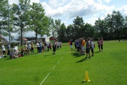Mistrzostwa Gminy Linia w czwórboju lekkoatletycznym szkół podstawowych i gimnazjalnych 14-15.06.2012r.