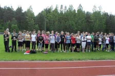 Mistrzostwa Gminy Linia w czwórboju lekkoatletycznym szkół podstawowych i gimnazjalnych 14-15.06.2012r.