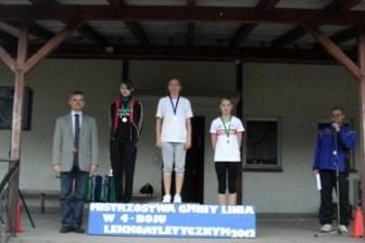 Mistrzostwa Gminy Linia w czwórboju lekkoatletycznym szkół podstawowych i gimnazjalnych 14-15.06.2012r.