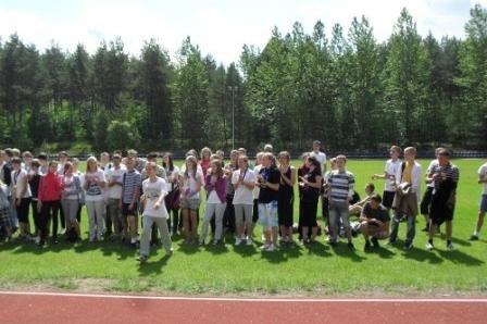 Mistrzostwa Gminy Linia w czwórboju lekkoatletycznym szkół podstawowych i gimnazjalnych 14-15.06.2012r.