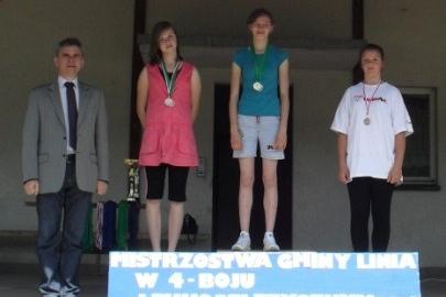 Mistrzostwa Gminy Linia w czwórboju lekkoatletycznym szkół podstawowych i gimnazjalnych 14-15.06.2012r.