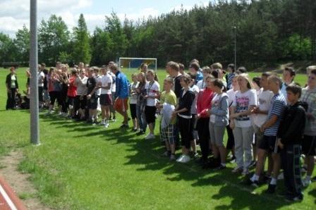 Mistrzostwa Gminy Linia w czwórboju lekkoatletycznym szkół podstawowych i gimnazjalnych 14-15.06.2012r.