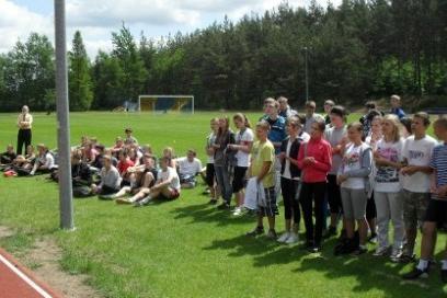 Mistrzostwa Gminy Linia w czwórboju lekkoatletycznym szkół podstawowych i gimnazjalnych 14-15.06.2012r.