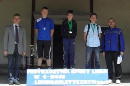 Mistrzostwa Gminy Linia w czwórboju lekkoatletycznym szkół podstawowych i gimnazjalnych 14-15.06.2012r.