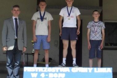 Mistrzostwa Gminy Linia w czwórboju lekkoatletycznym szkół podstawowych i gimnazjalnych 14-15.06.2012r.