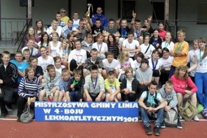 Mistrzostwa Gminy Linia w czwórboju lekkoatletycznym szkół podstawowych i gimnazjalnych 14-15.06.2012r.