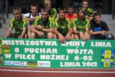 X Mistrzostwa w Piłkę Nożną o Puchar Wójta Gminy Linia 19.08.2012r.