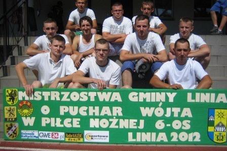 X Mistrzostwa w Piłkę Nożną o Puchar Wójta Gminy Linia 19.08.2012r.