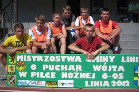 X Mistrzostwa w Piłkę Nożną o Puchar Wójta Gminy Linia 19.08.2012r.
