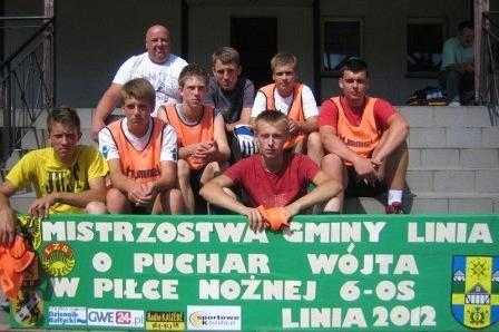 X Mistrzostwa w Piłkę Nożną o Puchar Wójta Gminy Linia 19.08.2012r.
