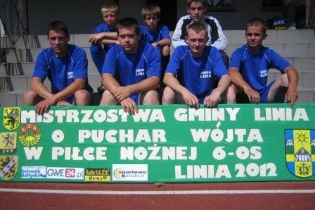 X Mistrzostwa w Piłkę Nożną o Puchar Wójta Gminy Linia 19.08.2012r.