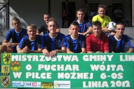 X Mistrzostwa w Piłkę Nożną o Puchar Wójta Gminy Linia 19.08.2012r.