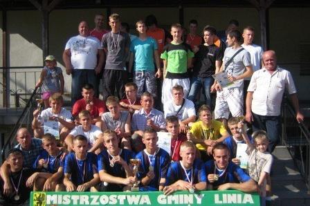 X Mistrzostwa w Piłkę Nożną o Puchar Wójta Gminy Linia 19.08.2012r.