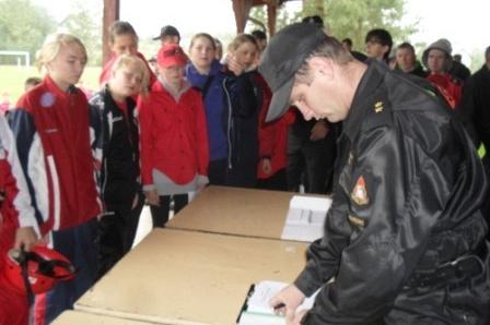 Powiatowe zawody sportowo - pożarnicze MDP w Lini 15.09.2012r.