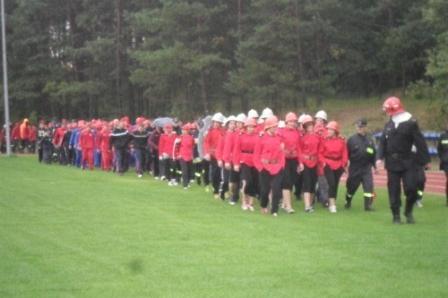 Powiatowe zawody sportowo - pożarnicze MDP w Lini 15.09.2012r.