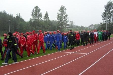 Powiatowe zawody sportowo - pożarnicze MDP w Lini 15.09.2012r.
