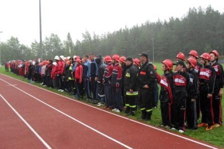 Powiatowe zawody sportowo - pożarnicze MDP w Lini 15.09.2012r.