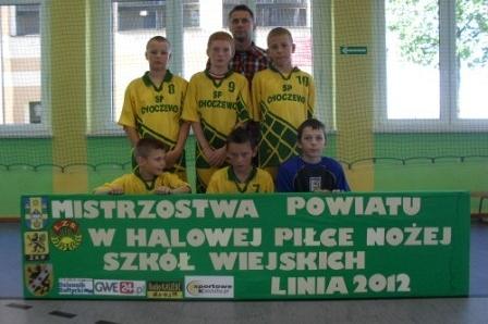 Mistrzostwa Powiatu Wejherowskiego w Halowej Piłce Nożnej Szkół Wiejskich 16.10.2012r.