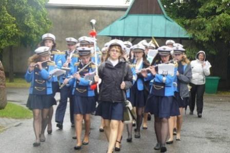 Gminna Orkiestra Dęta z Lini na V Ogólnopolskim Zlocie Chórów i Orkiestr w Licheniu 25.05.2013r.