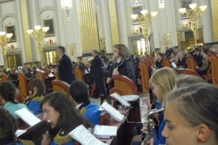 Gminna Orkiestra Dęta z Lini na V Ogólnopolskim Zlocie Chórów i Orkiestr w Licheniu 25.05.2013r.