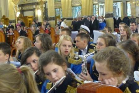 Gminna Orkiestra Dęta z Lini na V Ogólnopolskim Zlocie Chórów i Orkiestr w Licheniu 25.05.2013r.