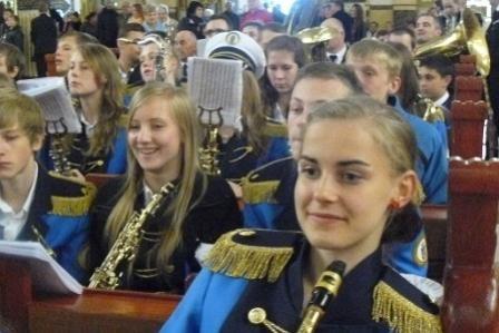 Gminna Orkiestra Dęta z Lini na V Ogólnopolskim Zlocie Chórów i Orkiestr w Licheniu 25.05.2013r.