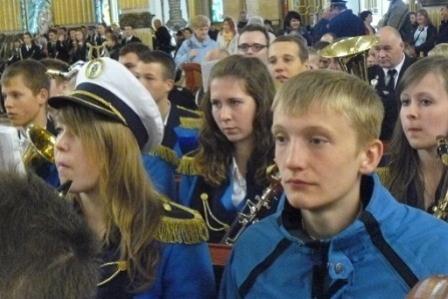 Gminna Orkiestra Dęta z Lini na V Ogólnopolskim Zlocie Chórów i Orkiestr w Licheniu 25.05.2013r.