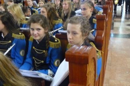 Gminna Orkiestra Dęta z Lini na V Ogólnopolskim Zlocie Chórów i Orkiestr w Licheniu 25.05.2013r.