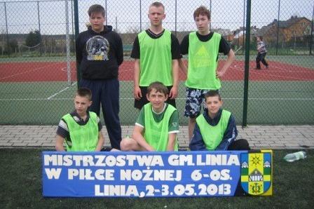 Mistrzostwa Gminy Linia w Piłce Nożnej 6-cio osobowej 03.05.2013r.