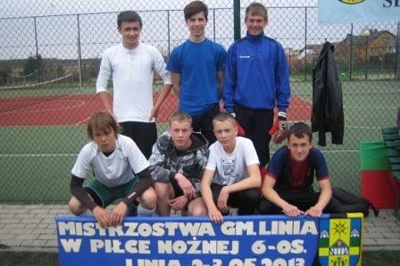 Mistrzostwa Gminy Linia w Piłce Nożnej 6-cio osobowej 03.05.2013r.