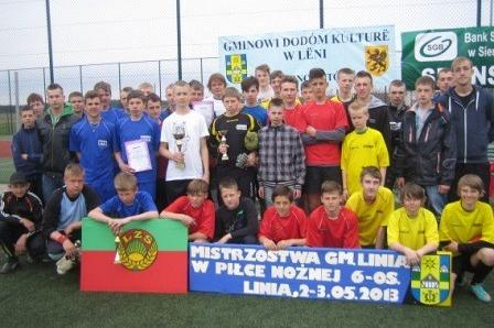 Mistrzostwa Gminy Linia w Piłce Nożnej 6-cio osobowej 03.05.2013r.