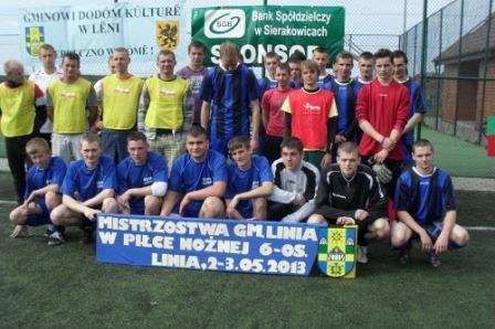 Mistrzostwa Gminy Linia w Piłce Nożnej 6-cio osobowej 03.05.2013r.