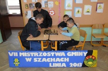 VII Mistrzostwa Gminy Linia w Szachach 13.10.2013r.